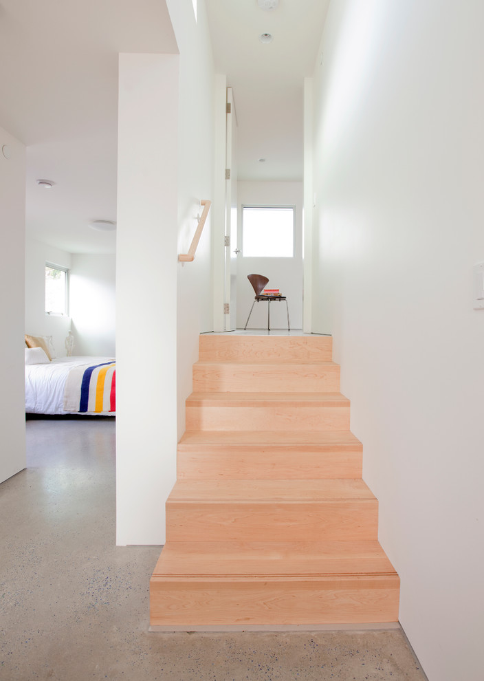 Wheelchair Accessible Bathroom Staircase Contemporary with None 