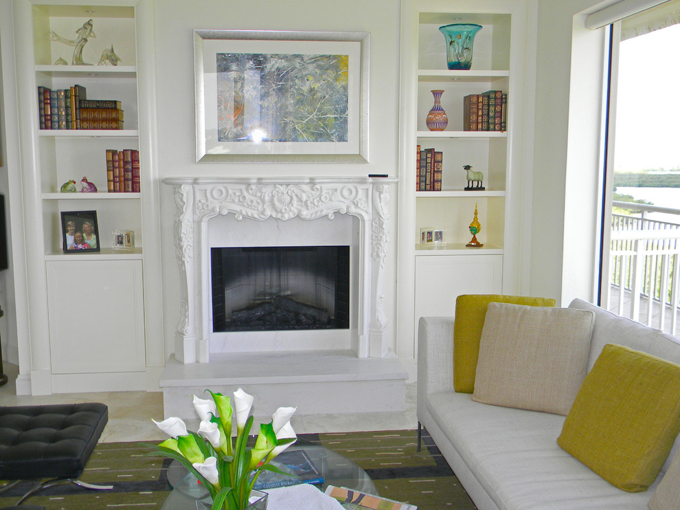 Where to Buy Couch Living Room Transitional with Carved Mantel Carved Marble