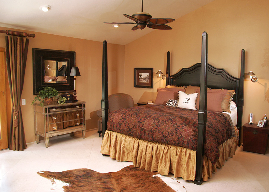 White Cowhide Rug Bedroom Traditional with All American All American
