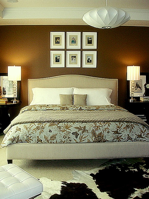 White Cowhide Rug Bedroom with Isabella and Max Rooms