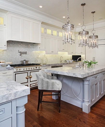 White Granite Countertops Kitchen Traditional with None 