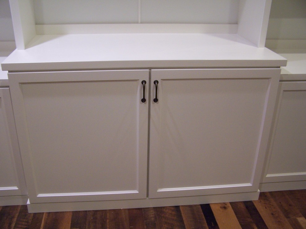White Lacquer Bookcase Home Office Contemporary with Bookcase Built in Custom2