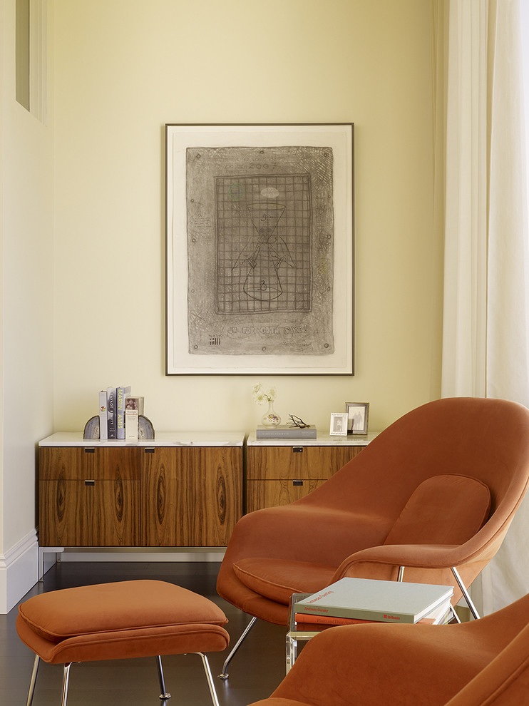 White Lacquer Credenza Bedroom Midcentury with Armchair Credenza Modern Credenza