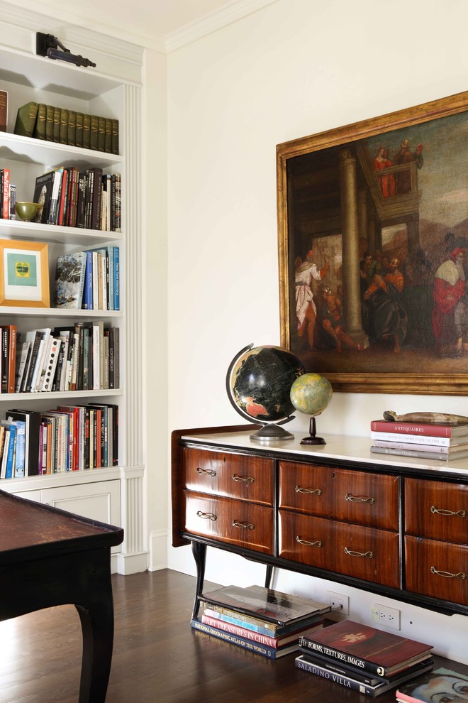 White Lacquer Credenza Home Office Traditional with Base Bookcase Books Bookshelf