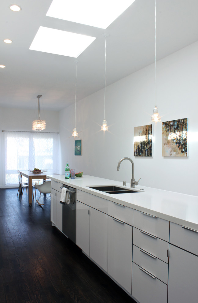 White Modern Kitchen Cabinets Kitchen Modern with Bright Kitchen Ceiling Lighting