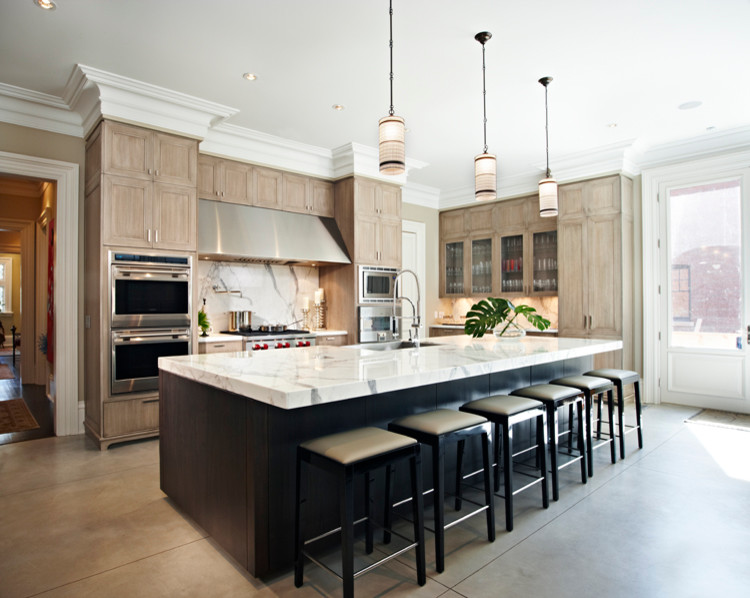 White Oak Kitchen Cabinets Kitchen Contemporary with Canadian Custom Harvest House