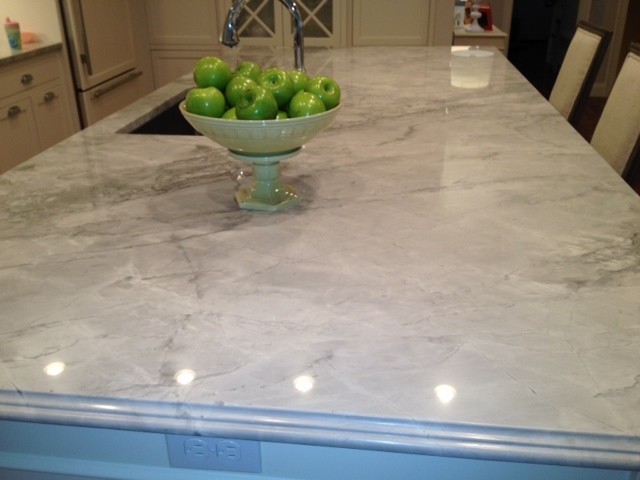 White Quartzite Countertops Kitchen Traditional with Super White Quartzite 