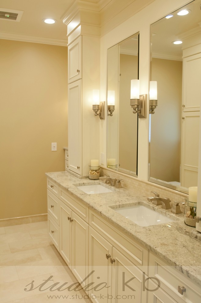 White River Granite Spaces Traditional with Bathroom Brushed Nickel Crema3