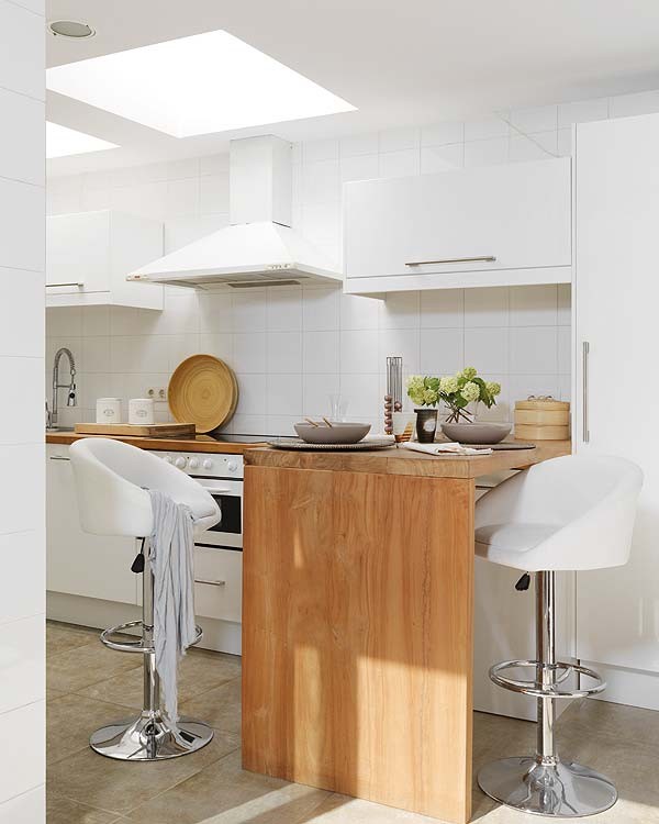 White Tile Backsplash Kitchen Modern with Contemporary Kitchen Kitchen Island