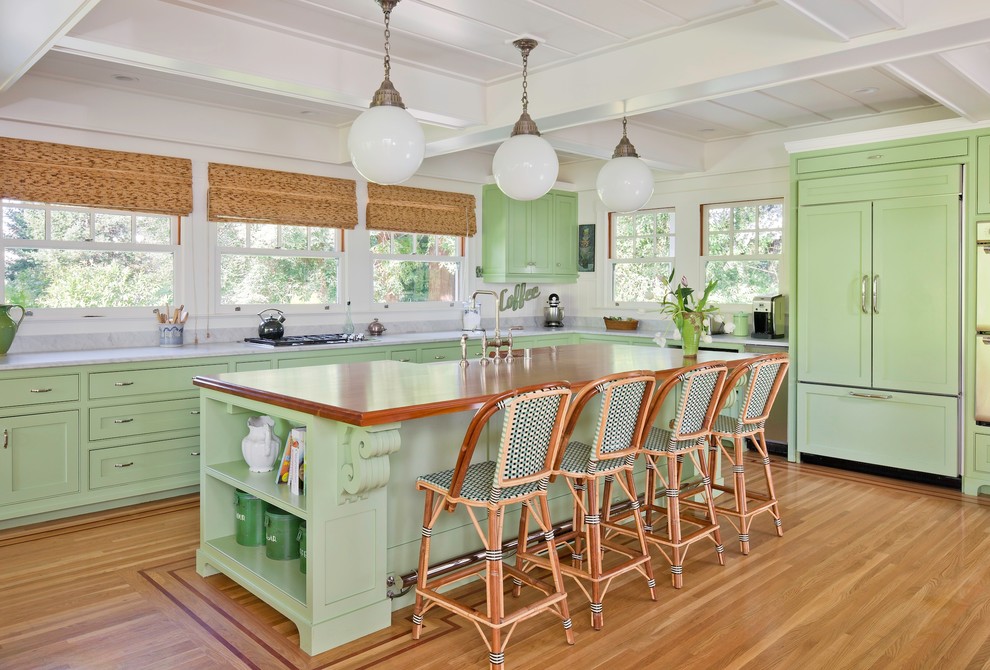 Wicker Bar Stools Kitchen Traditional with Coffered Ceiling Double Hung Windows