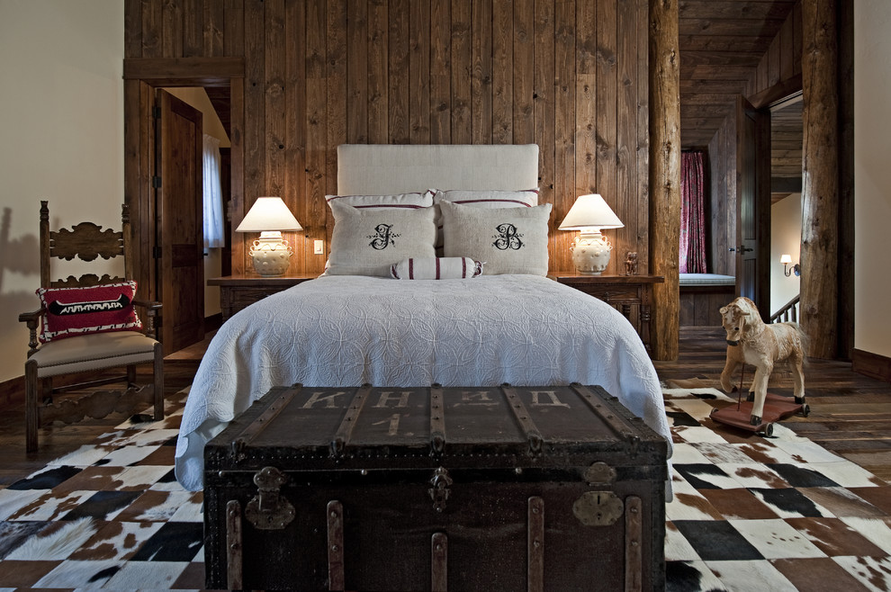 Wicker Storage Trunk Bedroom Rustic with Area Rug Bed Pillows