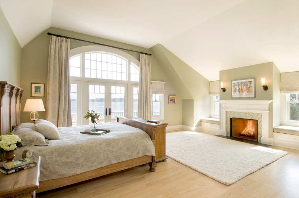 Window Treatment for Large Windows Bedroom Traditional with Arch Windows Arched Window