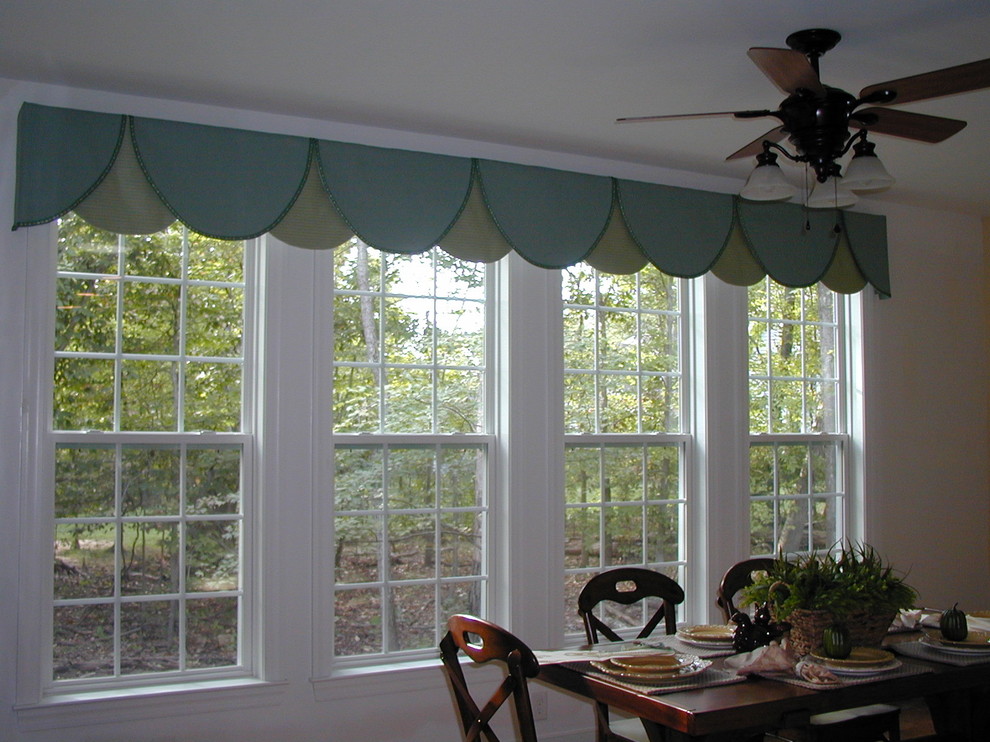 Window Treatment for Large Windows Dining Room Traditional with Kitchen Window Treatment Large