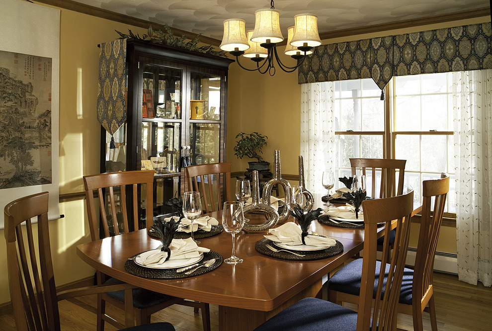 Window Treatments for Dining Room Dining Room Contemporary with Centerpiece Chandelier Chandelier Shades