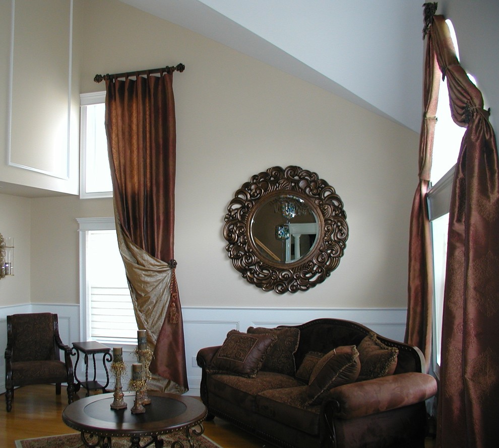 Window Treatments for Tall Windows Living Room Eclectic with Arch Window Treatment Elegant