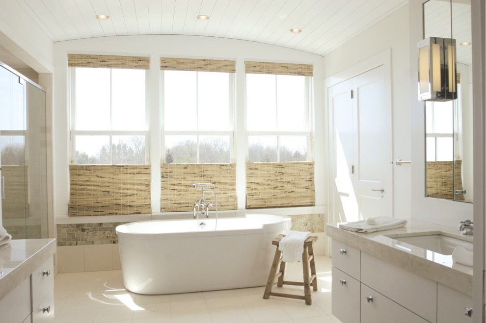 Window Treatments Images Bathroom Beach with Arched Ceiling Bathroom Lighting