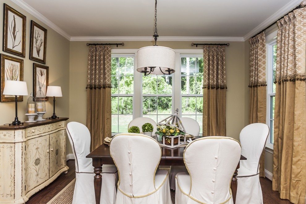 Window Treatments Raleigh Nc Dining Room Traditional with Baseboard Breakfast Nook Buffet