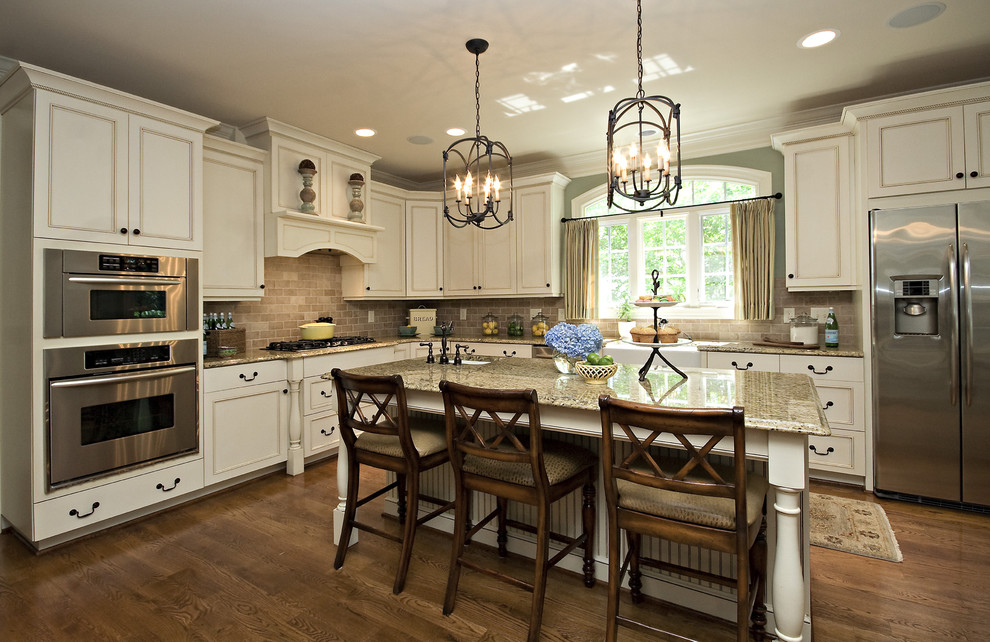 Window Treatments Raleigh Nc Kitchen Traditional with Beige Couter Blue Hydrangeas