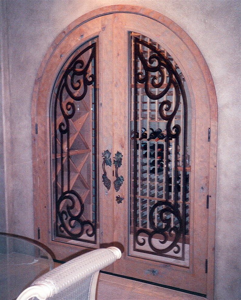 Wine Cellar Decor Wine Cellar Eclectic with Art Glass Door Art