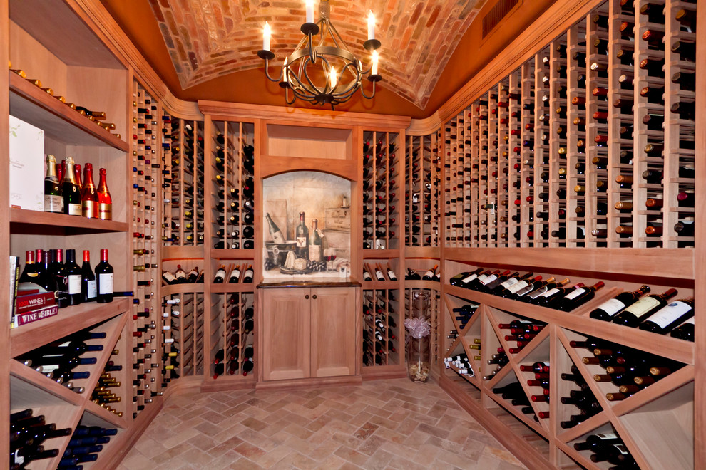 Wine Cellar Ideas Wine Cellar Mediterranean with Brick Ceiling Brick Floor1