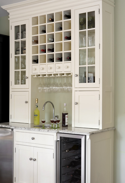 Wine Glass Storage Kitchen Traditional with North Shore Kitchen Showroom