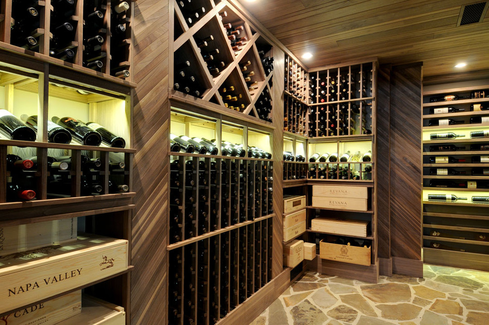 Wine Rack Design Wine Cellar Traditional with Diagonal Wood Panels Diamond