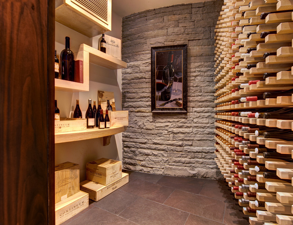 Wine Rack Designs Wine Cellar Modern with Atlanta Basement Brick Wall