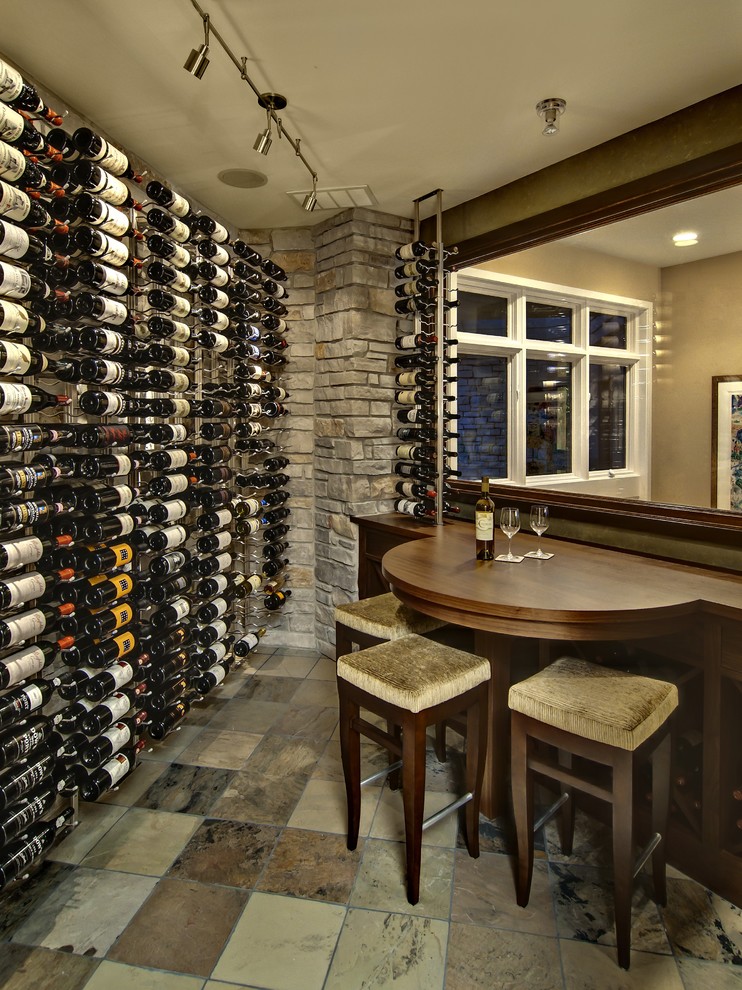 Wine Room Design Wine Cellar Contemporary with Bottle Display Contemporary Slate