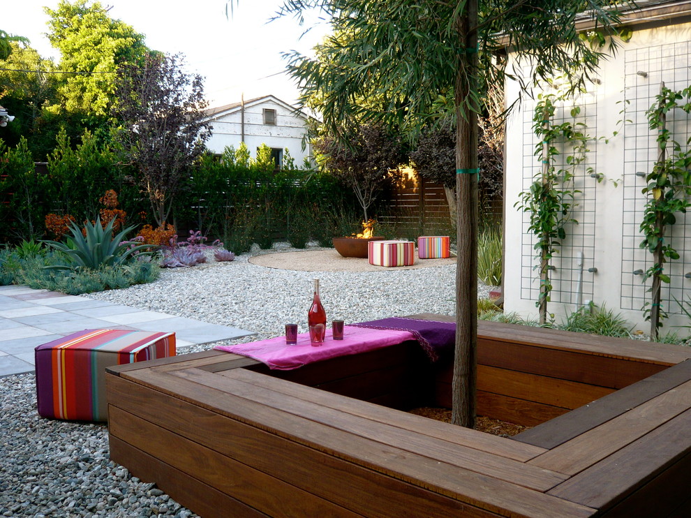 Wire Fence Panels Patio Contemporary with Backyard Bench Built in Seating