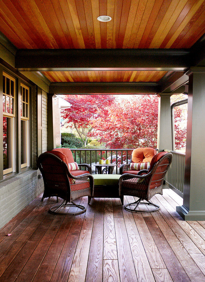 Wood Ceiling Planks Deck Craftsman with Autumn Colors Autumn Leaves