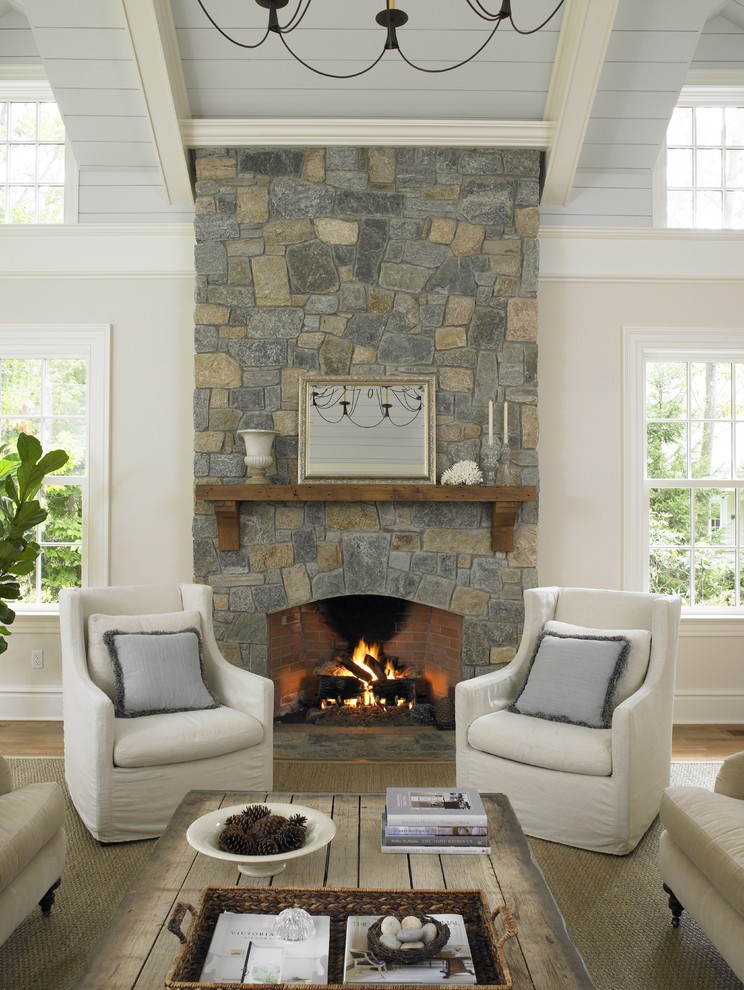 Wood Fireplace Mantels Family Room Traditional with Accent Pillows Coffee Table