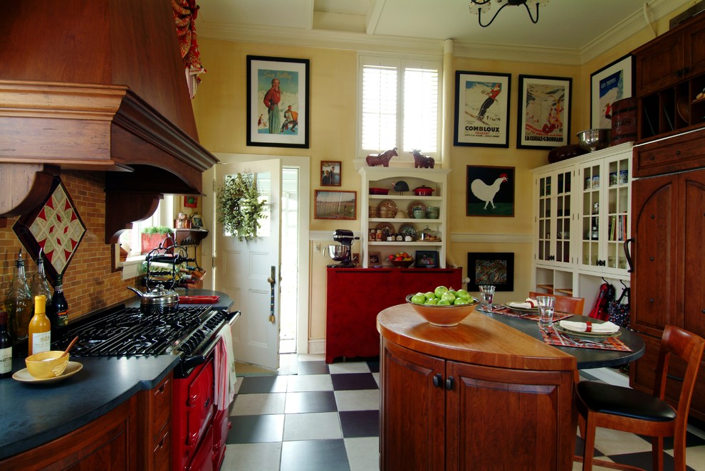 Wood Floor Pictures Kitchen Traditional with Armoire Black and White