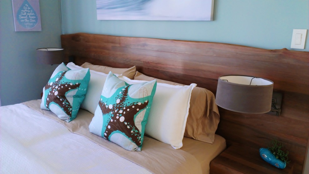 Wood Headboard Designs Spaces Contemporary with Beach Relax Retreat Spa