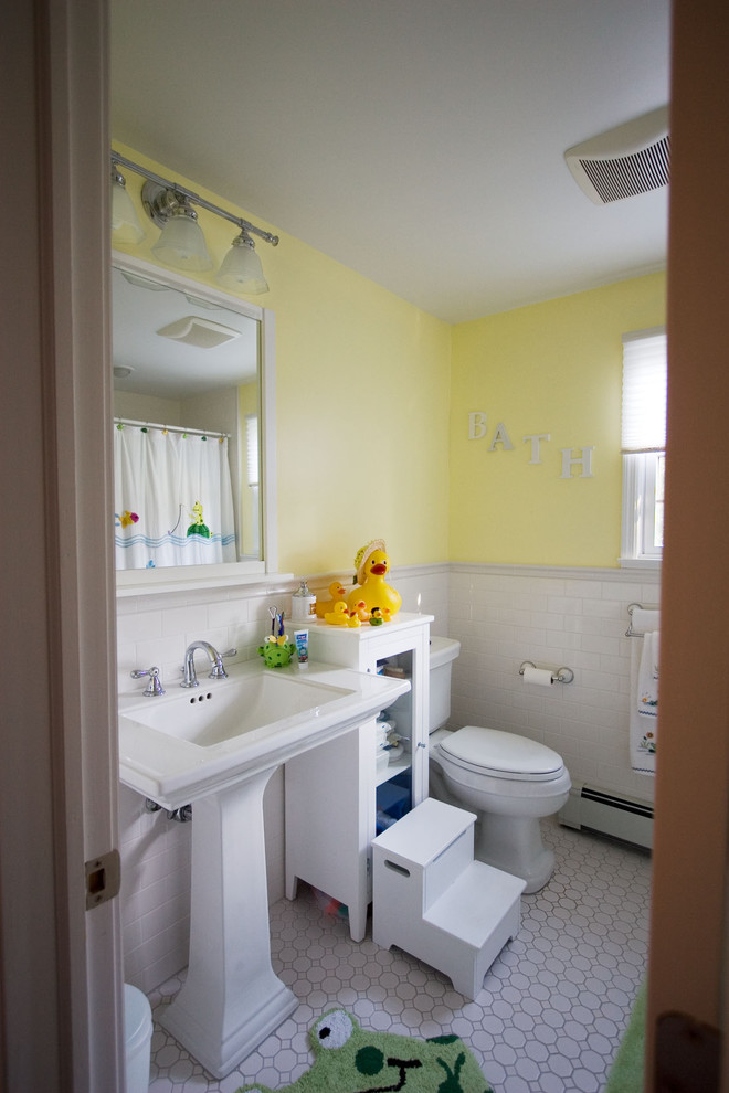 Wood Step Stool Bathroom Traditional with Bathroom Lighting Bathroom Mirror
