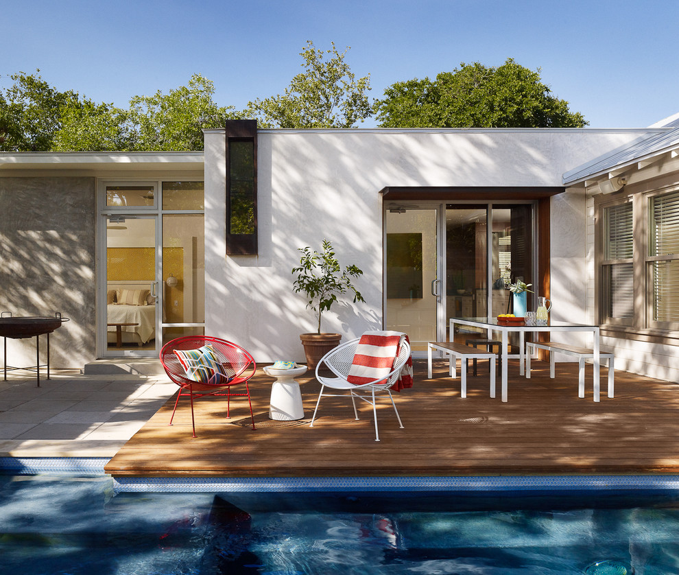 Wood vs Composite Deck Deck Midcentury with Barbque Deck Floor To