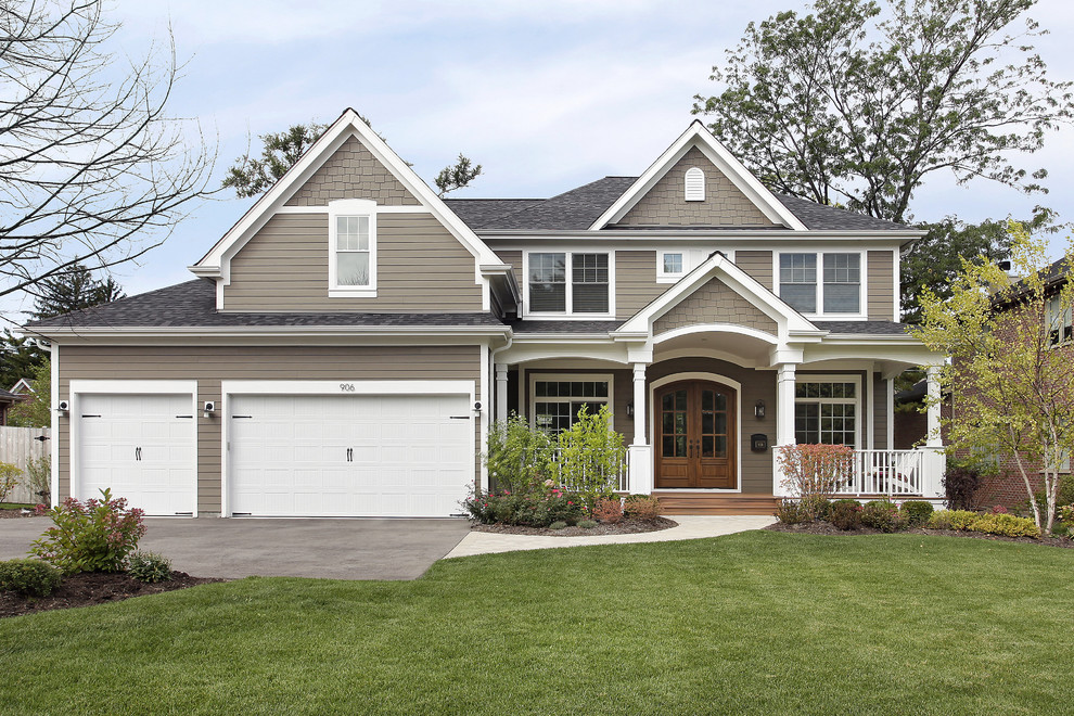 Wooden Front Porch Exterior Traditional with Cedar Double Doors Nantucket