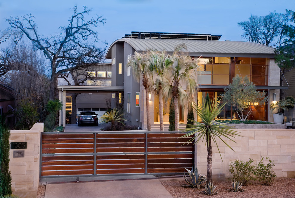 Wooden Gates Designs Exterior Contemporary with Covered Parking Gate Gravel
