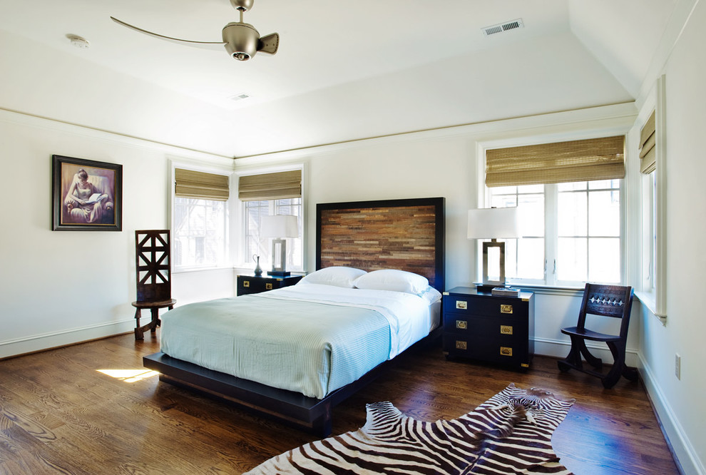 Wooden Headboard Designs Bedroom Eclectic with Bed Bedding Ceiling Fan