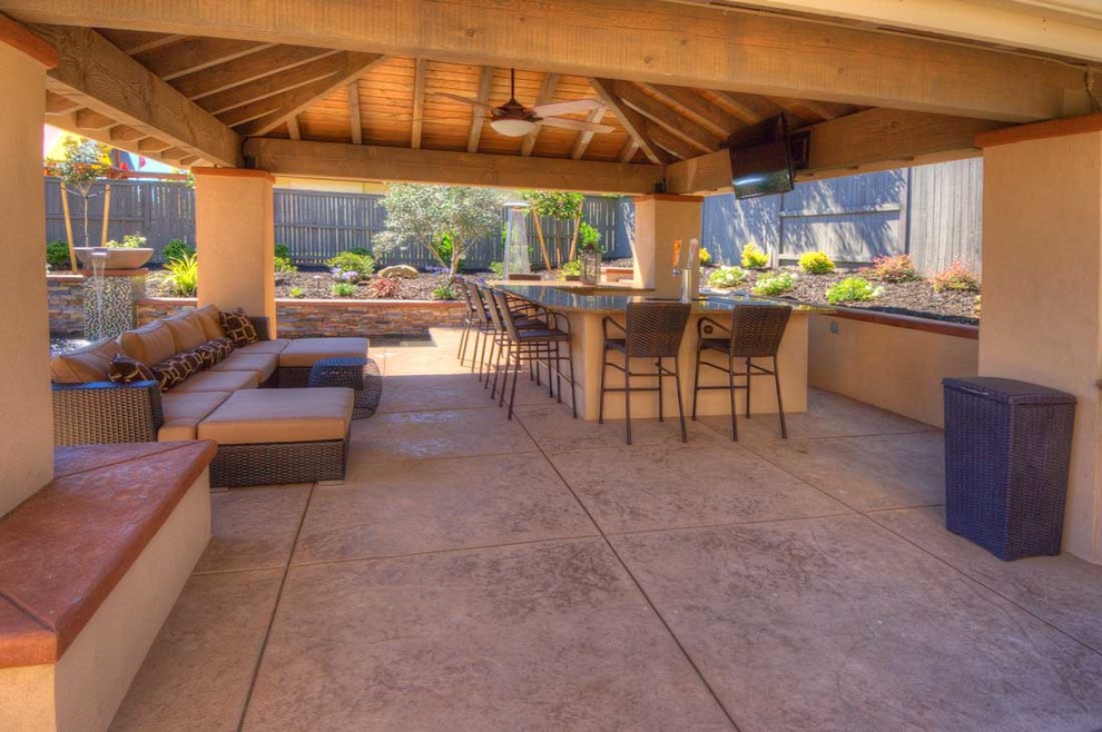 Wooden Patio Covers Spaces Traditional with Beer Tap Cabo Ledge