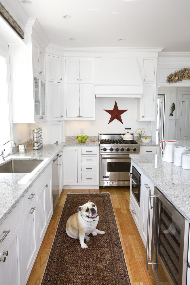 Wooden Range Hoods Kitchen Traditional with Beverage Refrigerator Ceiling Lighting