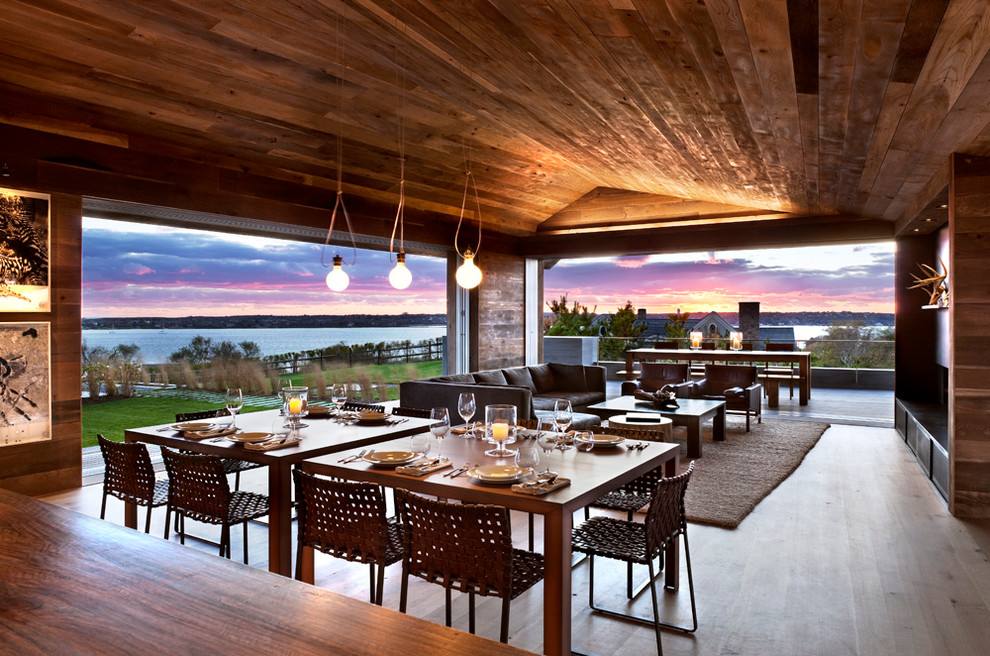 Woven Dining Chair Dining Room Transitional with Area Rug Dark Dining