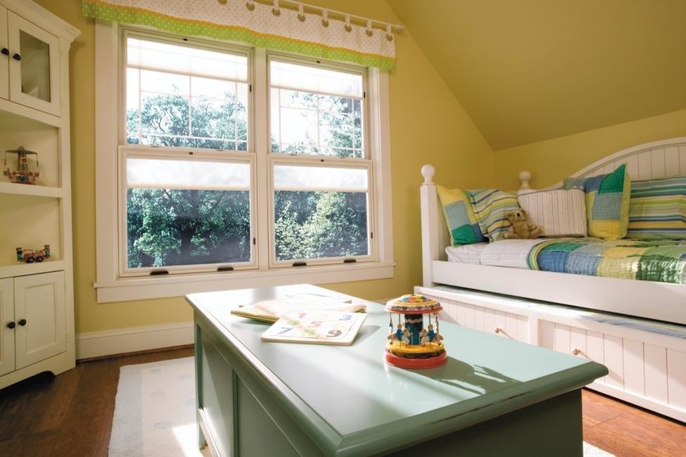 Wrought Iron Deck Railing Bedroom Traditional with 3 Panes of Glass