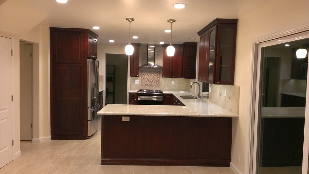 Wrought Iron Fences Kitchen Contemporary with Appliances Backsplash Bath Cabinetry