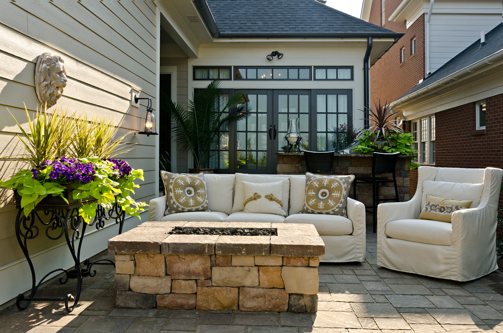 Wrought Iron Planters Patio Traditional with Bar Area Firepit Homearama