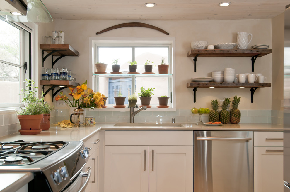 Wrought Iron Shelf Brackets Kitchen Traditional with a Santa Fe Kitchen