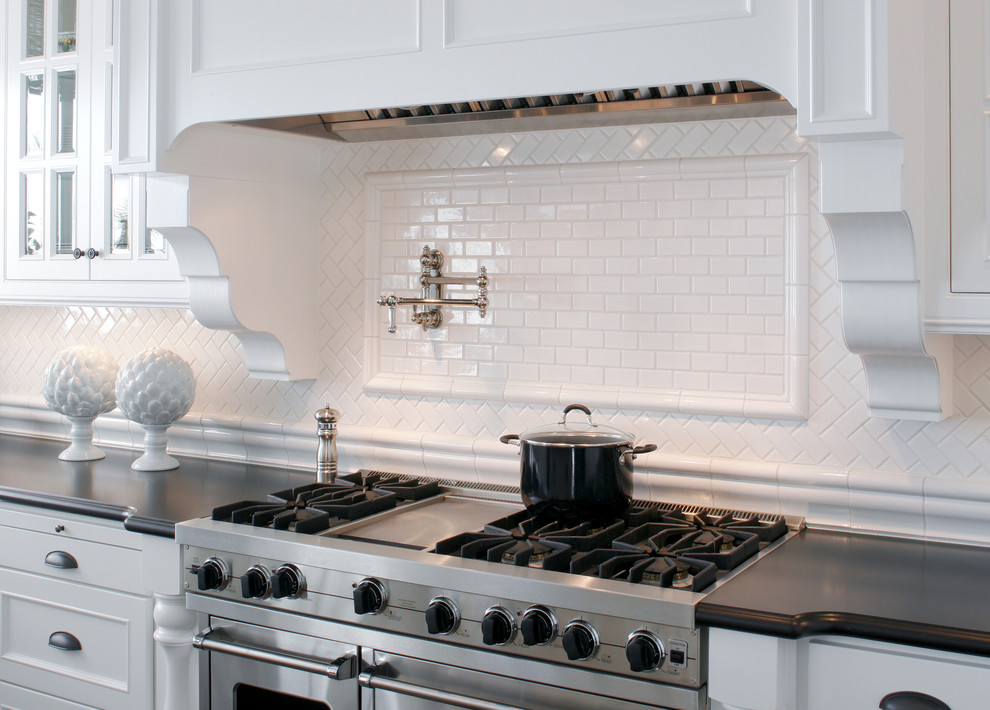 Zinc Top Table Kitchen Contemporary with None 