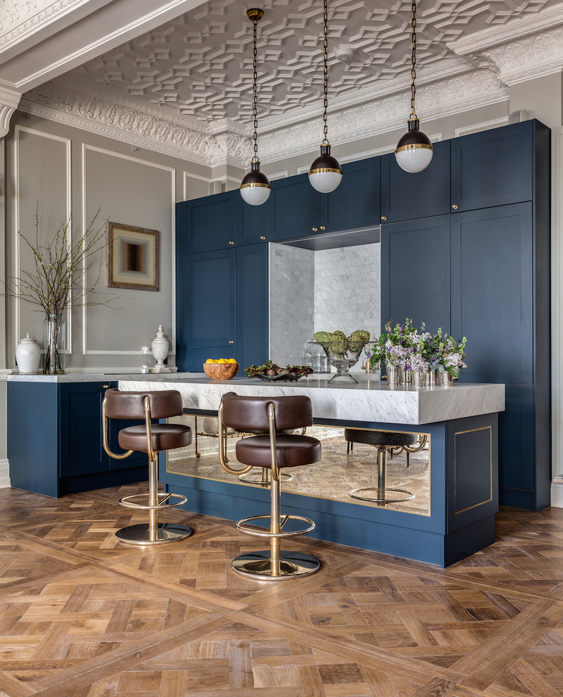 Abc Kitchen Reservations Kitchen Eclectic with Apartment Blue Cabinets Blue