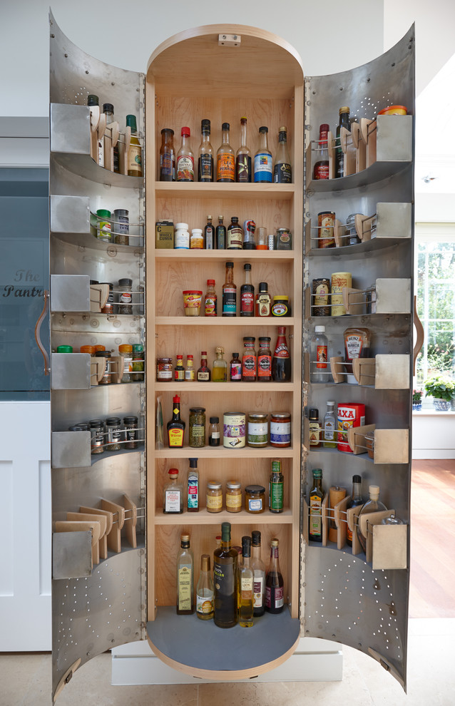 Agra Indian Kitchen Kitchen Contemporary with Column Storage Condiments Kitchen