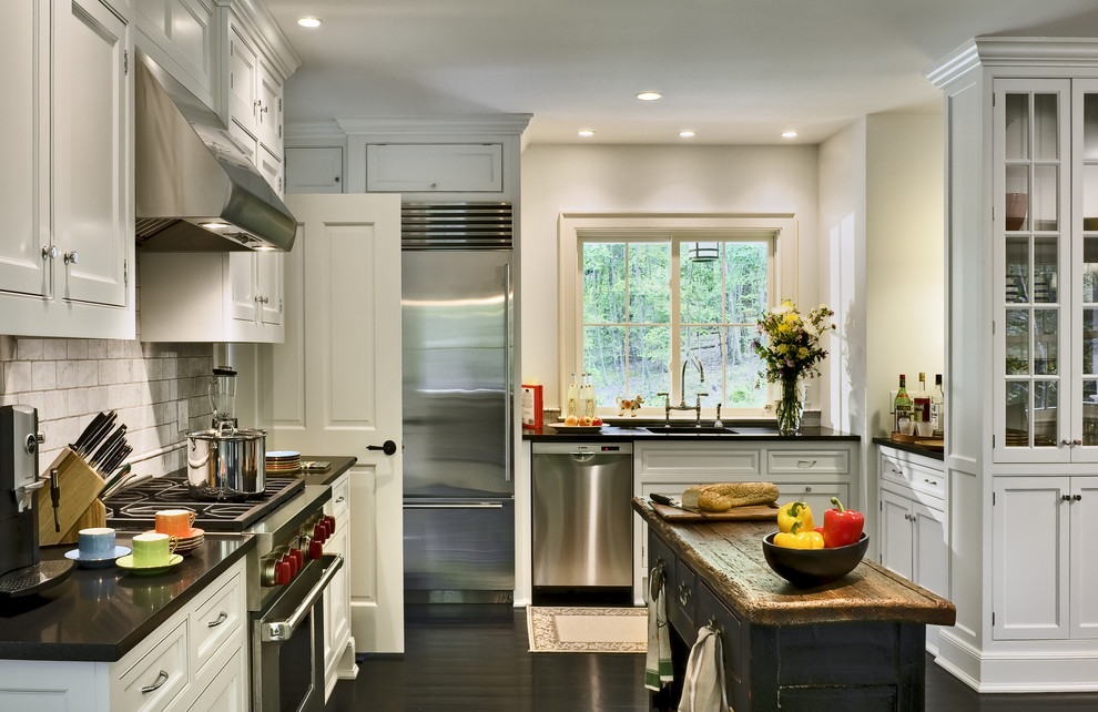 Average Cost of Kitchen Remodel Kitchen Traditional with Black Floor Bright Kitchen