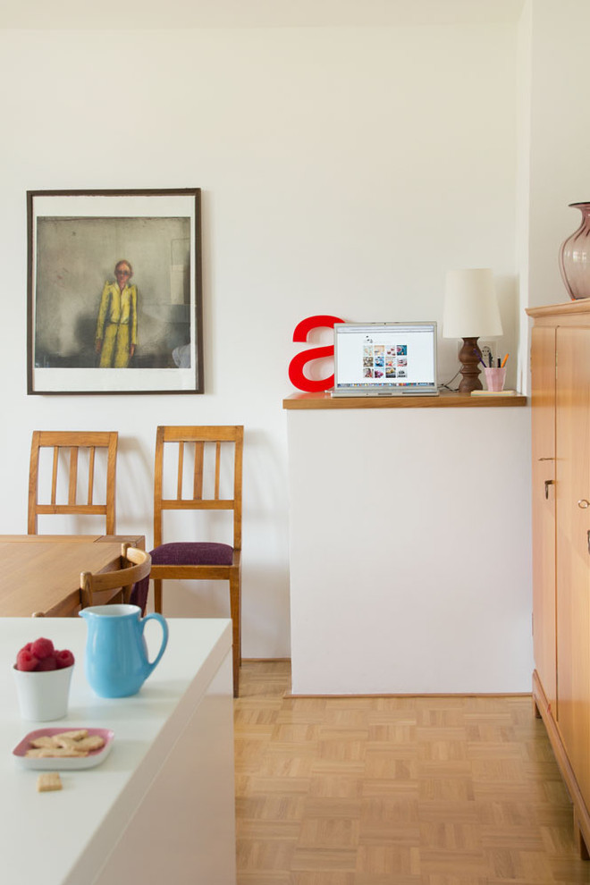 Brooklyn Kitchen Classes Dining Room Scandinavian with Armoire Artwork Bloggers Kitchen
